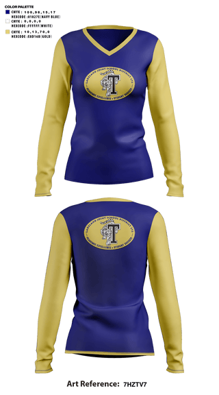 Womens Long Sleeve Vneck Shirt, Timberlake Senior High School Volleyball, Women's Volleyball, Teamtime, Team time, sublimation, custom sports apparel, team uniforms, spirit wear, spiritwear, sports uniforms, custom shirts, team store, custom team store, fundraiser sports, apparel fundraiser