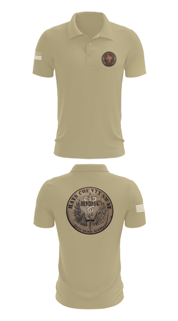 Short Sleeve Performance Polo, Hays County SWAT, Police, Teamtime, Team time, sublimation, custom sports apparel, team uniforms, spirit wear, spiritwear, sports uniforms, custom shirts, team store, custom team store, fundraiser sports, apparel fundraiser