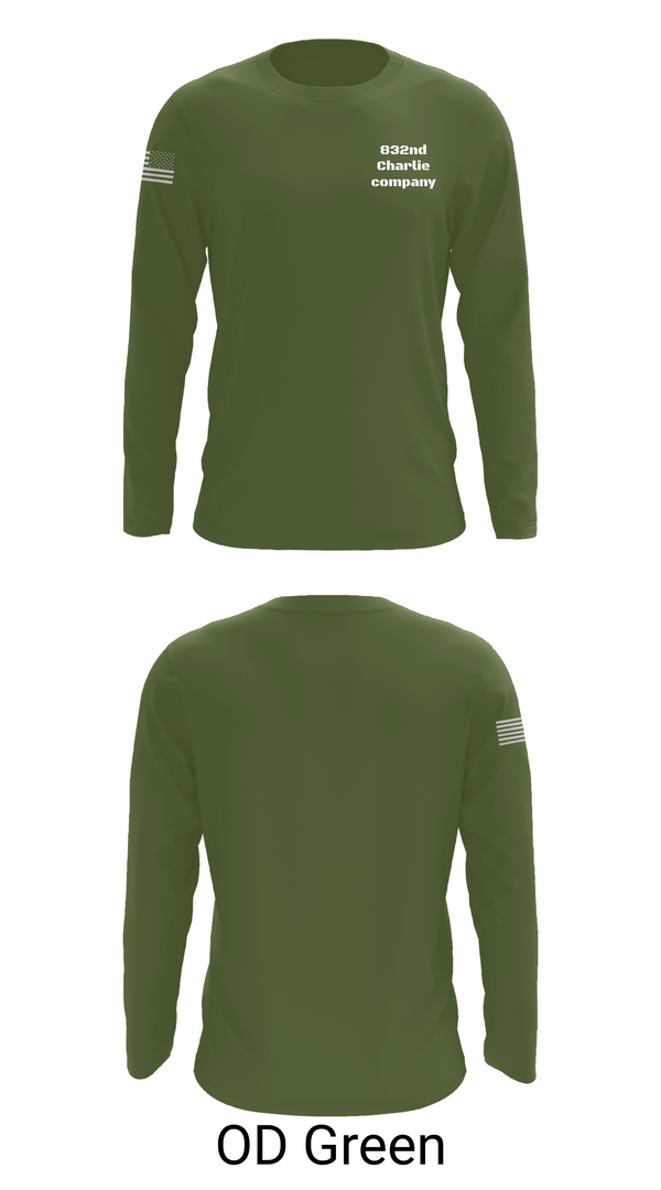 Long Sleeve Performance Shirt, 832nd Charlie company, , Teamtime, Team time, sublimation, custom sports apparel, team uniforms, spirit wear, spiritwear, sports uniforms, custom shirts, team store, custom team store, fundraiser sports, apparel fundraiser
