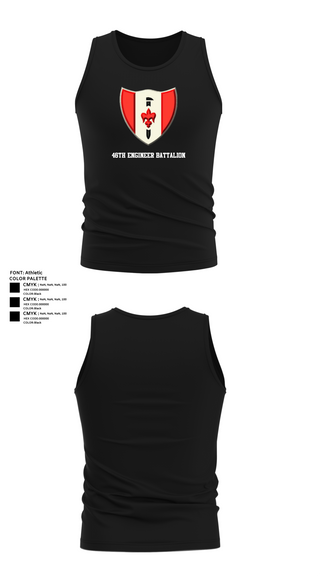Tank Top, 46th Engineer Battalion, Army, Teamtime, Team time, sublimation, custom sports apparel, team uniforms, spirit wear, spiritwear, sports uniforms, custom shirts, team store, custom team store, fundraiser sports, apparel fundraiser