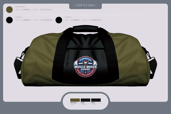 Duffle Bag, Muscle Maker Academy, Space Force, Teamtime, Team time, sublimation, custom sports apparel, team uniforms, spirit wear, spiritwear, sports uniforms, custom shirts, team store, custom team store, fundraiser sports, apparel fundraiser