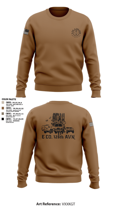 B Co. 1-126AVN 81837658 Crew Neck Sweatshirt - 106