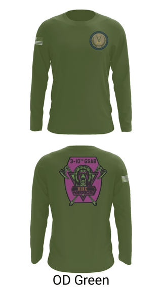 Long Sleeve Performance Shirt, 3-10 GSAB, Army, Teamtime, Team time, sublimation, custom sports apparel, team uniforms, spirit wear, spiritwear, sports uniforms, custom shirts, team store, custom team store, fundraiser sports, apparel fundraiser