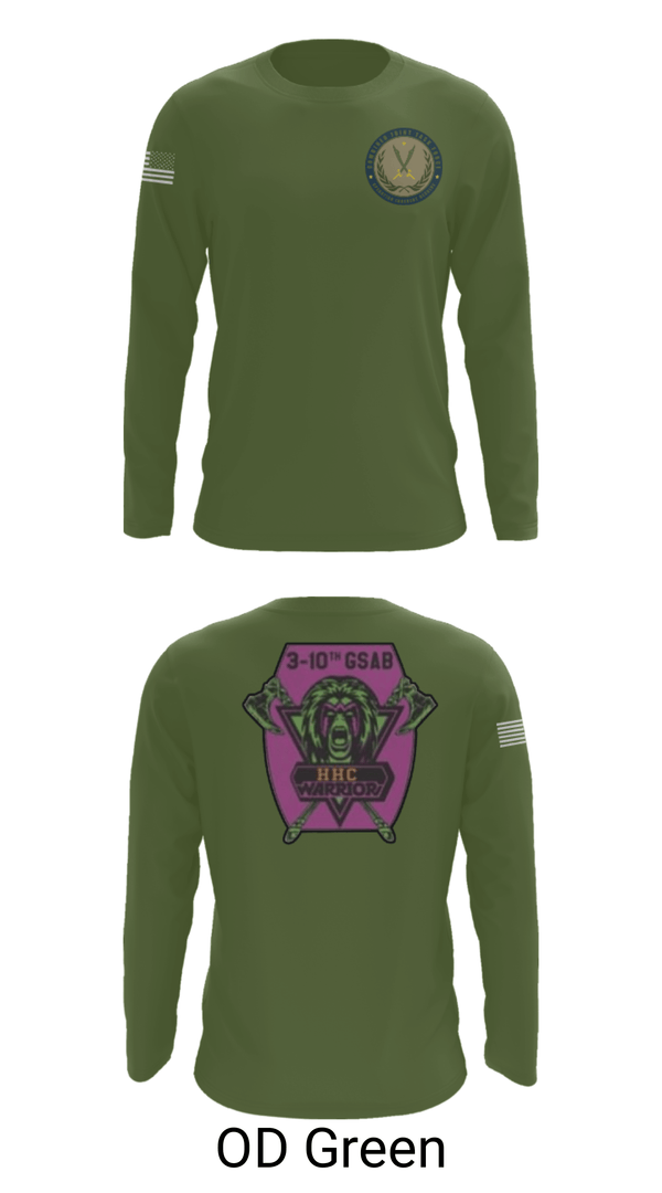 Long Sleeve Performance Shirt, 3-10 GSAB, Army, Teamtime, Team time, sublimation, custom sports apparel, team uniforms, spirit wear, spiritwear, sports uniforms, custom shirts, team store, custom team store, fundraiser sports, apparel fundraiser