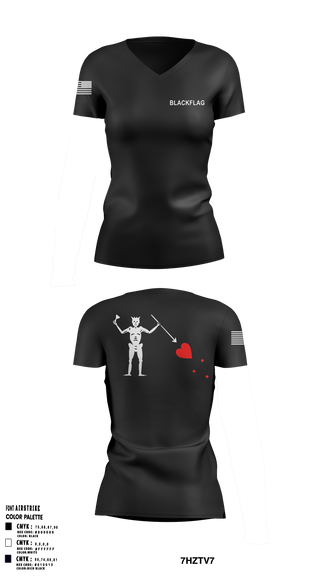 Womens Short Sleeve Vneck Shirt, Blackflag, , Teamtime, Team time, sublimation, custom sports apparel, team uniforms, spirit wear, spiritwear, sports uniforms, custom shirts, team store, custom team store, fundraiser sports, apparel fundraiser