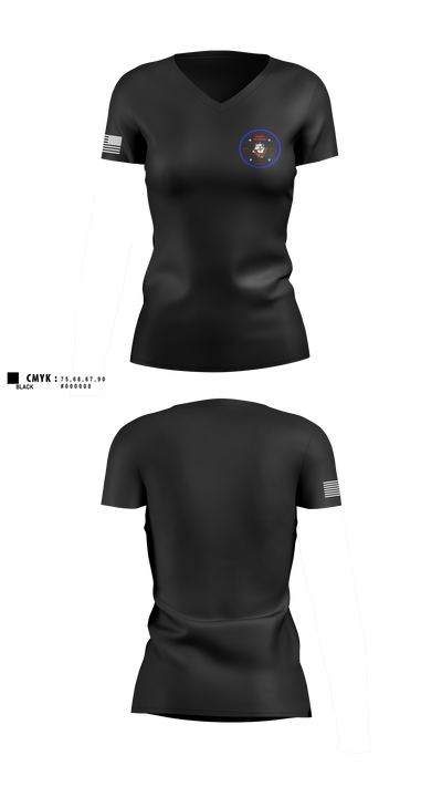 undefined Women's Short Sleeve V-neck Shirt - 1