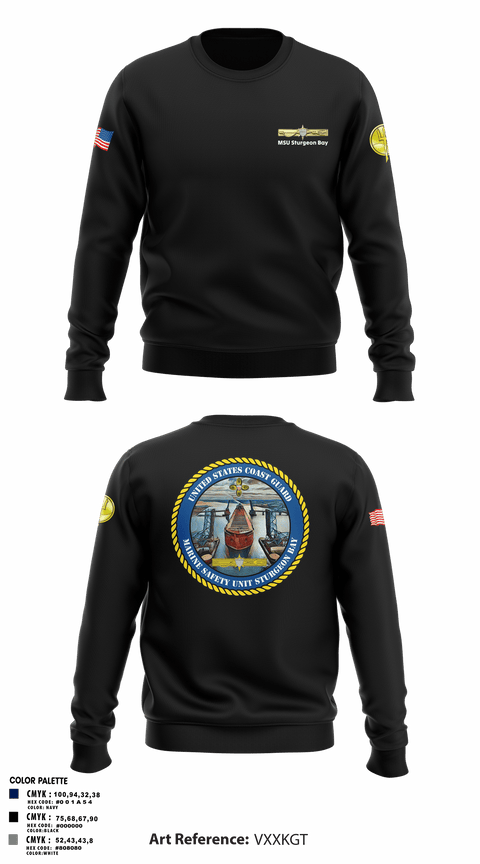 Crew Neck Sweatshirt, MSU Sturgeon Bay, Coast Guard, Teamtime, Team time, sublimation, custom sports apparel, team uniforms, spirit wear, spiritwear, sports uniforms, custom shirts, team store, custom team store, fundraiser sports, apparel fundraiser