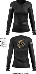 3rd PLT Black Sheep 32884167 Women's Long Sleeve V-neck Shirt - 85