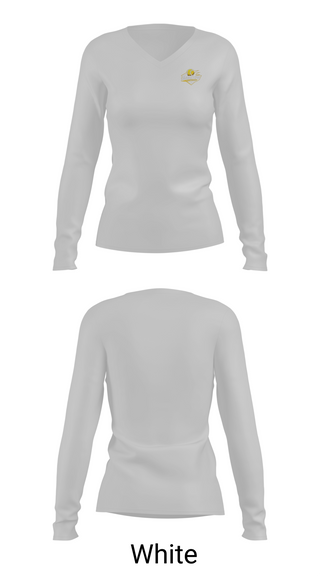 Womens Long Sleeve Vneck Shirt, Barstow Little League Softball, Softball, Teamtime, Team time, sublimation, custom sports apparel, team uniforms, spirit wear, spiritwear, sports uniforms, custom shirts, team store, custom team store, fundraiser sports, apparel fundraiser