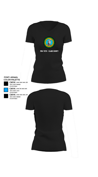 Womens Short Sleeve Vneck Shirt, PNW Vets - Clark County, , Teamtime, Team time, sublimation, custom sports apparel, team uniforms, spirit wear, spiritwear, sports uniforms, custom shirts, team store, custom team store, fundraiser sports, apparel fundraiser
