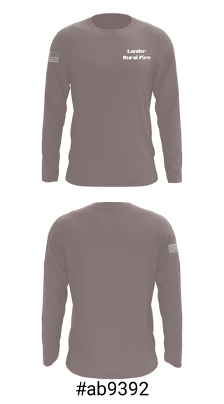 Long Sleeve Performance Shirt, Lander Rural Fire, Fire Department, Teamtime, Team time, sublimation, custom sports apparel, team uniforms, spirit wear, spiritwear, sports uniforms, custom shirts, team store, custom team store, fundraiser sports, apparel fundraiser