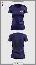 Atomic gaming and 90675197 Women's Short Sleeve V-neck Shirt - 2