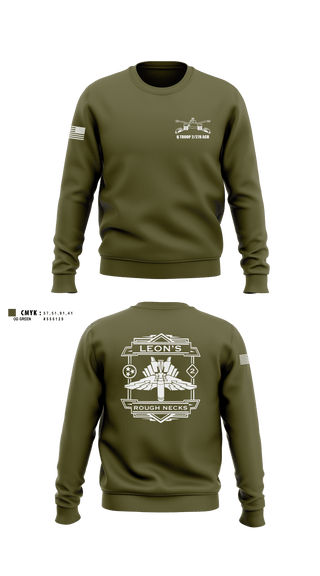 Crew Neck Sweatshirt, Q TROOP 2/278 ACR, National Guard, Teamtime, Team time, sublimation, custom sports apparel, team uniforms, spirit wear, spiritwear, sports uniforms, custom shirts, team store, custom team store, fundraiser sports, apparel fundraiser