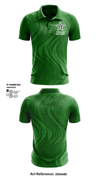 Estacada High School Swimming 46446470 Short Sleeve Performance Polo - 1