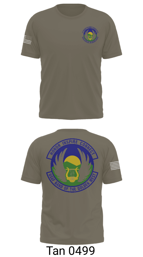 Short Sleeve Performance Shirt, USAF Band of the Golden West, , Teamtime, Team time, sublimation, custom sports apparel, team uniforms, spirit wear, spiritwear, sports uniforms, custom shirts, team store, custom team store, fundraiser sports, apparel fundraiser