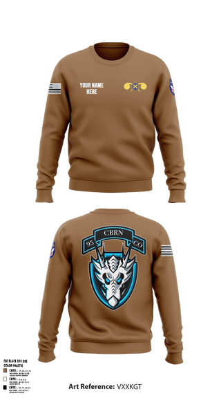 Crew Neck Sweatshirt, 112th CRD, Army, Teamtime, Team time, sublimation, custom sports apparel, team uniforms, spirit wear, spiritwear, sports uniforms, custom shirts, team store, custom team store, fundraiser sports, apparel fundraiser