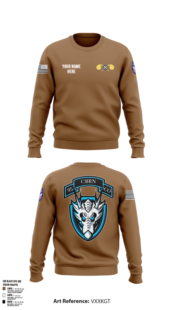 Crew Neck Sweatshirt, 112th CRD, Army, Teamtime, Team time, sublimation, custom sports apparel, team uniforms, spirit wear, spiritwear, sports uniforms, custom shirts, team store, custom team store, fundraiser sports, apparel fundraiser