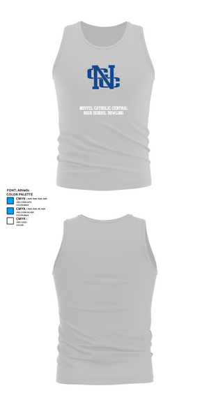 Tank Top, Nouvel Catholic Central High School Bowling, Bowling, Teamtime, Team time, sublimation, custom sports apparel, team uniforms, spirit wear, spiritwear, sports uniforms, custom shirts, team store, custom team store, fundraiser sports, apparel fundraiser