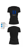 De Ridder High School Softball 28991154 Women's Short Sleeve V-neck Shirt - 37