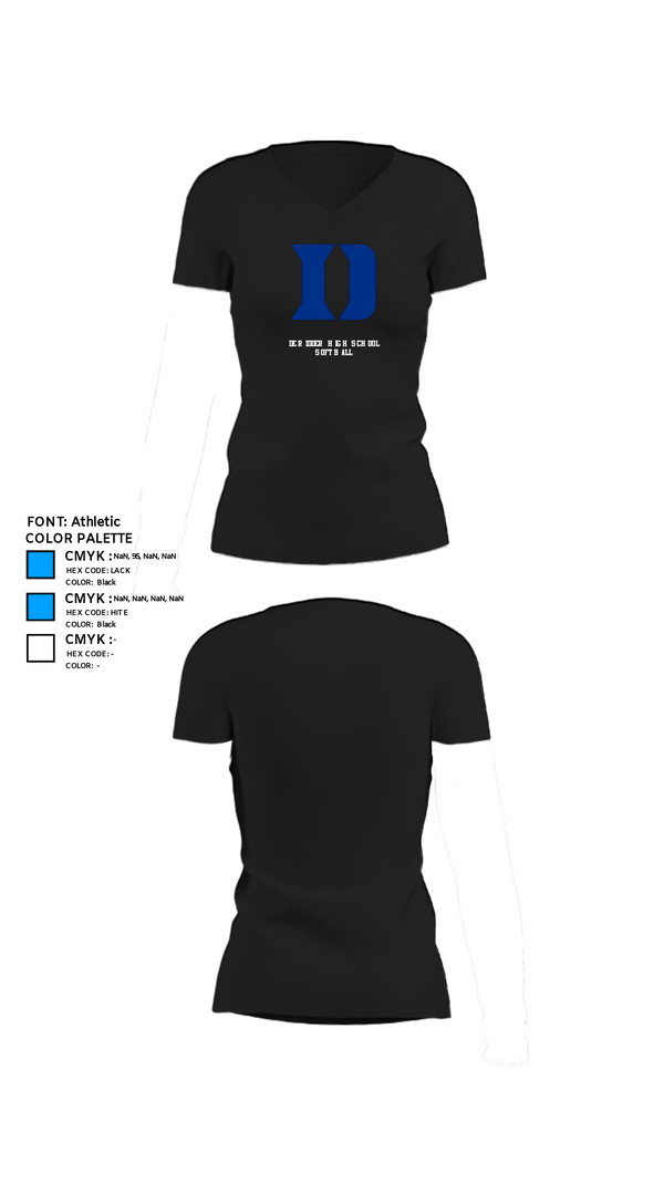 Womens Short Sleeve Vneck Shirt, De Ridder High School Softball, Softball, Teamtime, Team time, sublimation, custom sports apparel, team uniforms, spirit wear, spiritwear, sports uniforms, custom shirts, team store, custom team store, fundraiser sports, apparel fundraiser