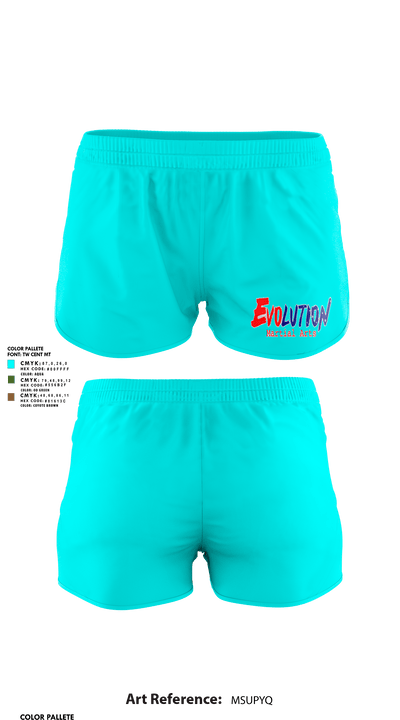 Evolution Martial Arts 86420377 Women's Shorts - 1
