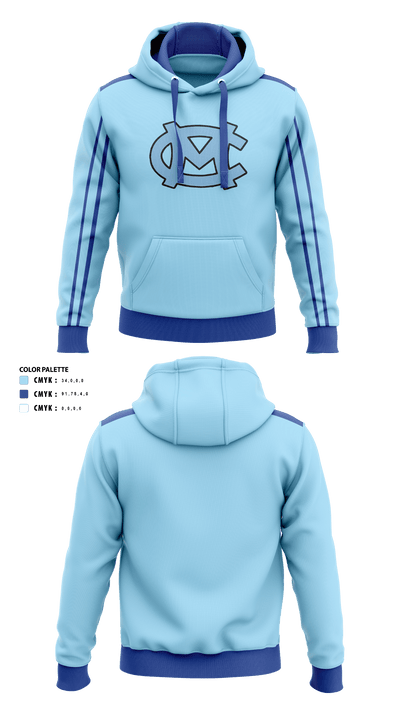Moore County High School Cross Country 40870969 Hoodie - 1