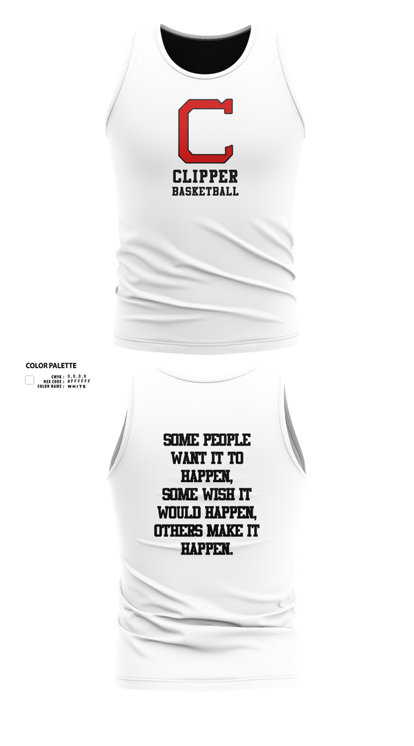 Tank Top, Columbiana High School Basketball, Men's Basketball, Teamtime, Team time, sublimation, custom sports apparel, team uniforms, spirit wear, spiritwear, sports uniforms, custom shirts, team store, custom team store, fundraiser sports, apparel fundraiser