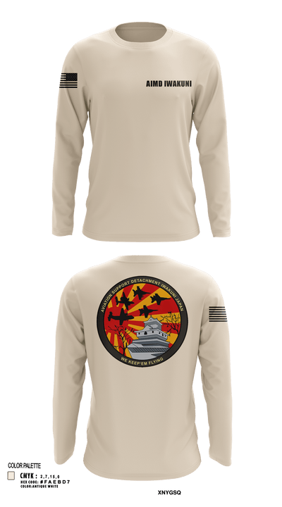 AIMD Iwakuni 92315033 Long Sleeve Performance Shirt 125