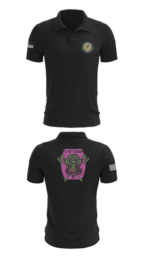Short Sleeve Performance Polo, 3-10 GSAB, Army, Teamtime, Team time, sublimation, custom sports apparel, team uniforms, spirit wear, spiritwear, sports uniforms, custom shirts, team store, custom team store, fundraiser sports, apparel fundraiser