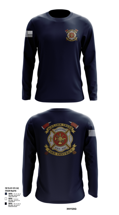 Boulder creek fire 92680239 Long Sleeve Performance Shirt 107