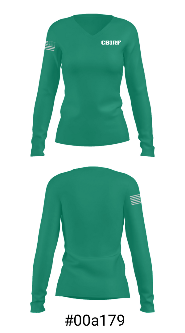 Women's Long Sleeve Vneck Shirt, CBIRF, , Teamtime, Team time, sublimation, custom sports apparel, team uniforms, spirit wear, spiritwear, sports uniforms, custom shirts, team store, custom team store, fundraiser sports, apparel fundraiser