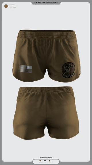 Womens Shorts, 332 ECS SCOS, Air Force, Teamtime, Team time, sublimation, custom sports apparel, team uniforms, spirit wear, spiritwear, sports uniforms, custom shirts, team store, custom team store, fundraiser sports, apparel fundraiser