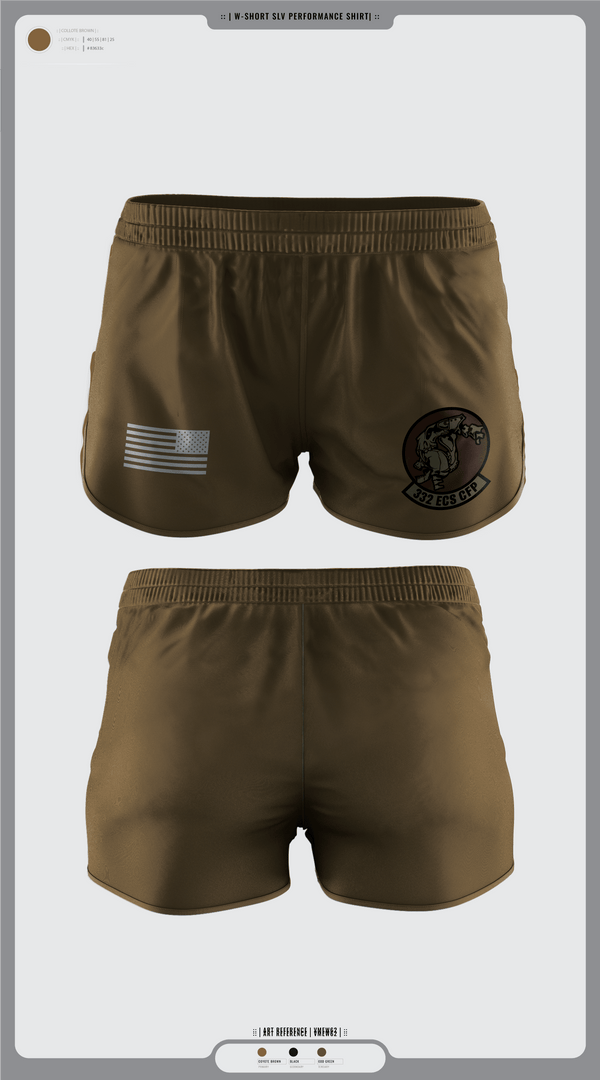 Womens Shorts, 332 ECS SCOS, Air Force, Teamtime, Team time, sublimation, custom sports apparel, team uniforms, spirit wear, spiritwear, sports uniforms, custom shirts, team store, custom team store, fundraiser sports, apparel fundraiser