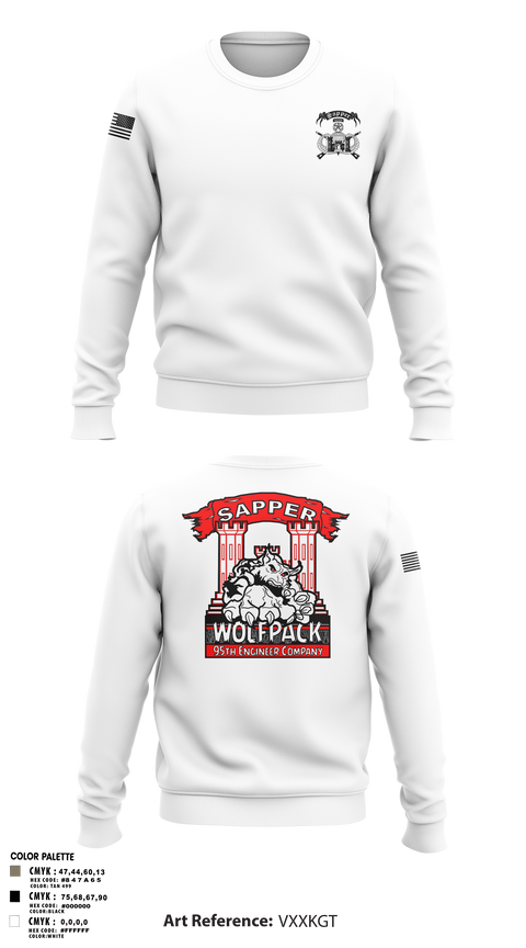 Crew Neck Sweatshirt, 95TH CEC-I, Army, Teamtime, Team time, sublimation, custom sports apparel, team uniforms, spirit wear, spiritwear, sports uniforms, custom shirts, team store, custom team store, fundraiser sports, apparel fundraiser