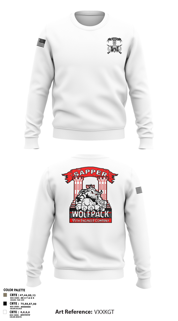 Crew Neck Sweatshirt, 95TH CEC-I, Army, Teamtime, Team time, sublimation, custom sports apparel, team uniforms, spirit wear, spiritwear, sports uniforms, custom shirts, team store, custom team store, fundraiser sports, apparel fundraiser