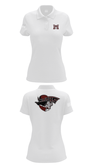 Women's Short Sleeve Performance Polo, Mount vernon, Track & Field, Teamtime, Team time, sublimation, custom sports apparel, team uniforms, spirit wear, spiritwear, sports uniforms, custom shirts, team store, custom team store, fundraiser sports, apparel fundraiser