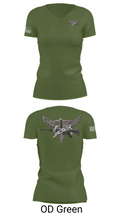 Livingston Police Emergency Service Unit 52189708 Women's Short Sleeve V-neck Shirt - 46