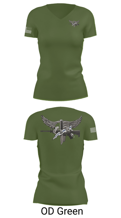 Livingston Police Emergency Service Unit 52189708 Women's Short Sleeve V-neck Shirt - 46