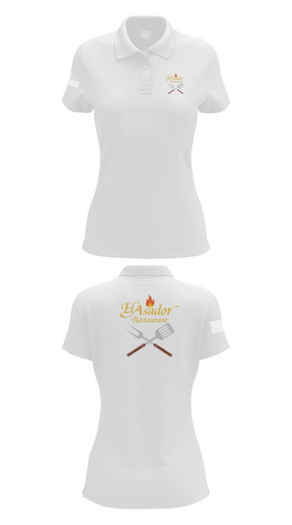 Womens Short Sleeve Performance Polo, El Asador Restaurant, , Teamtime, Team time, sublimation, custom sports apparel, team uniforms, spirit wear, spiritwear, sports uniforms, custom shirts, team store, custom team store, fundraiser sports, apparel fundraiser