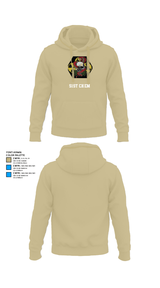 Hoodie, 51st Chem, Army, Teamtime, Team time, sublimation, custom sports apparel, team uniforms, spirit wear, spiritwear, sports uniforms, custom shirts, team store, custom team store, fundraiser sports, apparel fundraiser