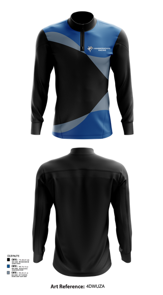 Quarter Zip Jacket, Hammerheads Racing, Spirit Store, Teamtime, Team time, sublimation, custom sports apparel, team uniforms, spirit wear, spiritwear, sports uniforms, custom shirts, team store, custom team store, fundraiser sports, apparel fundraiser