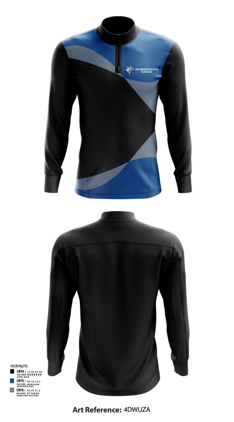 Quarter Zip Jacket, Hammerheads Racing, Spirit Store, Teamtime, Team time, sublimation, custom sports apparel, team uniforms, spirit wear, spiritwear, sports uniforms, custom shirts, team store, custom team store, fundraiser sports, apparel fundraiser
