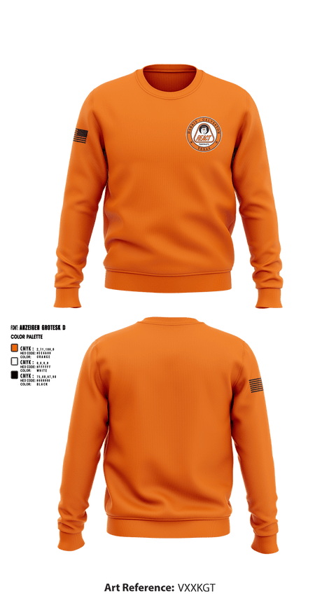 Crew Neck Sweatshirt, Harris/Galveston County REACT, , Teamtime, Team time, sublimation, custom sports apparel, team uniforms, spirit wear, spiritwear, sports uniforms, custom shirts, team store, custom team store, fundraiser sports, apparel fundraiser