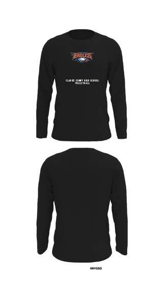 Long Sleeve Performance Shirt, Clarke County High School Volleyball, Women's Volleyball, Teamtime, Team time, sublimation, custom sports apparel, team uniforms, spirit wear, spiritwear, sports uniforms, custom shirts, team store, custom team store, fundraiser sports, apparel fundraiser