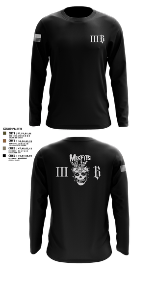 Long Sleeve Performance Shirt, 3B 1-325 AIR, 2BCT, 82ND ABN DIV, Army, Teamtime, Team time, sublimation, custom sports apparel, team uniforms, spirit wear, spiritwear, sports uniforms, custom shirts, team store, custom team store, fundraiser sports, apparel fundraiser
