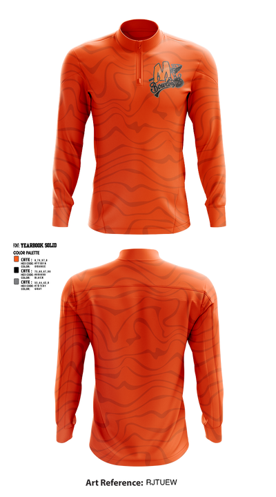 Minooka Community High School-South Campus Bowling 44629858 Quarter Zip Jacket - 1