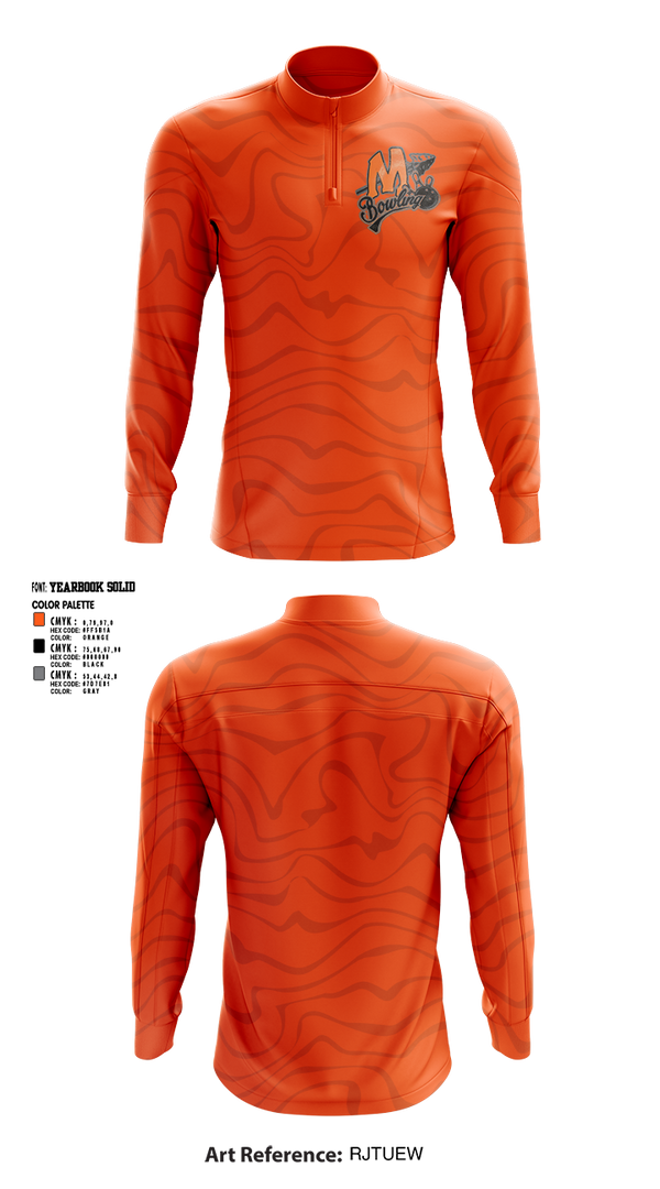 Quarter Zip Jacket, Minooka Community High School-South Campus Bowling, Bowling, Teamtime, Team time, sublimation, custom sports apparel, team uniforms, spirit wear, spiritwear, sports uniforms, custom shirts, team store, custom team store, fundraiser sports, apparel fundraiser