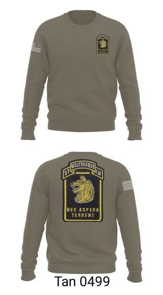 Crew Neck Sweatshirt, Wolfhounds, Army, Teamtime, Team time, sublimation, custom sports apparel, team uniforms, spirit wear, spiritwear, sports uniforms, custom shirts, team store, custom team store, fundraiser sports, apparel fundraiser