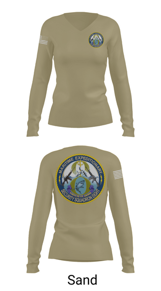 Womens Long Sleeve Vneck Shirt, MSRON 8, Navy, Teamtime, Team time, sublimation, custom sports apparel, team uniforms, spirit wear, spiritwear, sports uniforms, custom shirts, team store, custom team store, fundraiser sports, apparel fundraiser