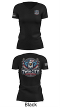 Twin City Overhead Door 66007785 Women's Short Sleeve V-neck Shirt - 38